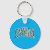 Sleutelhanger Guadeloupe Gwada | Keychain (Achterkant)