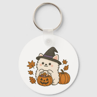 Sleutelhanger Halloween Pomeranian – Cute & Spooky