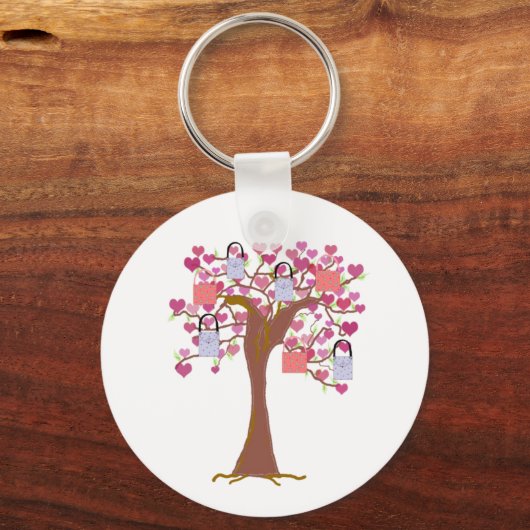 Sleutelhanger hart en handtassen (Voorkant)