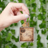 Sleutelhanger hart, slot en sleutel (Hand)