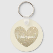 Sleutelhanger - Heart Fab Bridesmaid (Voorkant)