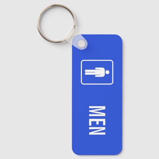 Sleutelhanger Heren Toilet (Voorkant)