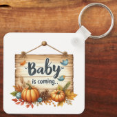 Sleutelhanger-herfst Baby shower Sleutelhanger (Achterkant)