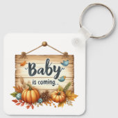 Sleutelhanger-herfst Baby shower Sleutelhanger (Achterkant)
