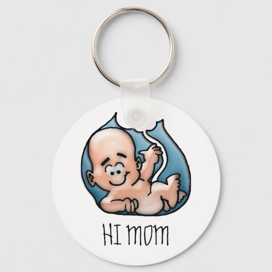 Sleutelhanger HI MOM (Voorkant)