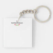 Sleutelhanger hockey cadeau weet coach ervan (Achterkant)