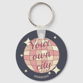 Sleutelhanger hometown stad dorpsnaam (Voorkant)