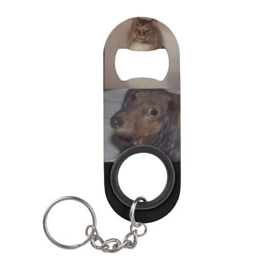 Sleutelhanger, honden en katten mini flessenopener (Voorkant)