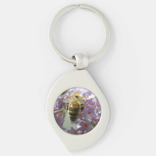 Sleutelhanger Honeybee en Buddleia Flowers