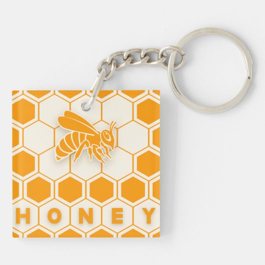 Sleutelhanger honingbijen (Achterkant)