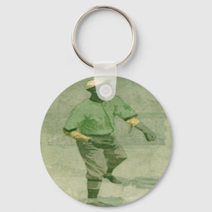 Sleutelhanger honkbalkunst in stijl