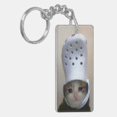 Sleutelhanger Huilen Cat Croc Pet Meme (Voorkant Links)