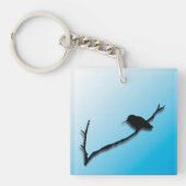 Sleutelhanger - Hummingbird and Branch Silhouette (voorkant)