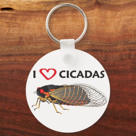 Sleutelhanger "I Love Cicada" (Voorkant)