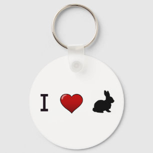 sleutelhanger "I Love Rabbits"