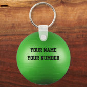 Sleutelhanger-ID Label van oefenbal JOUW NAAM en n Sleutelhanger (Voorkant)