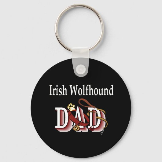 Sleutelhanger Ierse wolfshond vader (Voorkant)