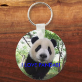 sleutelhanger, ik hou van PANDAS! Sleutelhanger (Voorkant)