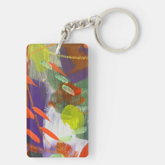 Sleutelhanger in de Herfst is Falling Down Design (achterkant)