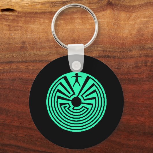 Sleutelhanger ~in een cirkelvormig labyrint (Voorkant)