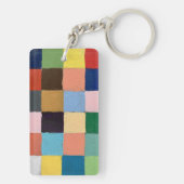 Sleutelhanger in Funky Squares (achterkant)