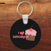 Sleutelhanger in hartcupcakes (Voorkant)