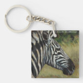Sleutelhanger in het wild met Zebra en Rhino (Voorkant)