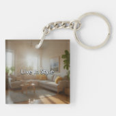 Sleutelhanger in Melkachtige stijl (Achterkant)