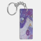 Sleutelhanger in Moon Mountain Design (Voorkant Links)