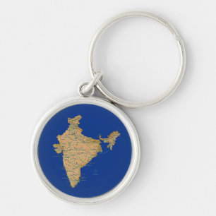 Sleutelhanger India Map
