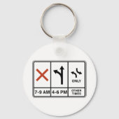 Sleutelhanger Informatie over parkeertijden (Voorkant)