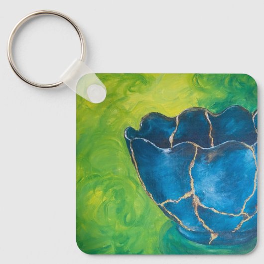 sleutelhanger 'Ingebroken in schoonheid' (Voorkant)