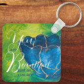 sleutelhanger 'Ingebroken in schoonheid' (Achterkant)