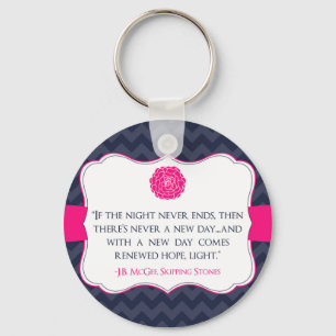 Sleutelhanger Inspirerend Chevron Skipping Stones