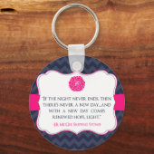 Sleutelhanger Inspirerend Chevron Skipping Stones (Voorkant)