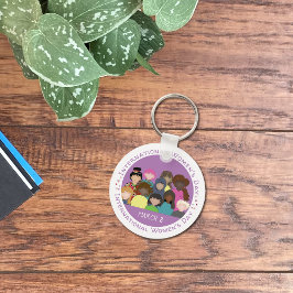 Sleutelhanger Internationale Vrouwendag 8 maart