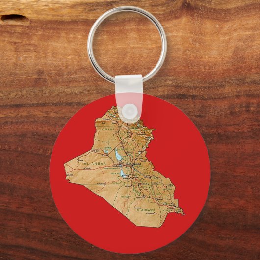 Sleutelhanger Irak Map (Voorkant)