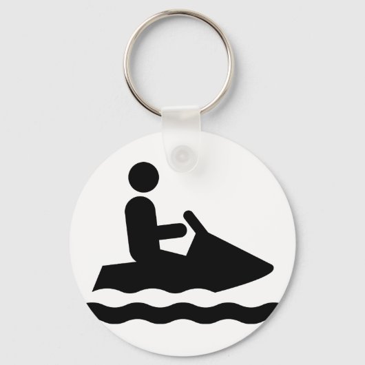 Sleutelhanger Jetskiing Symbol (Voorkant)