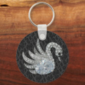 Sleutelhanger Jewel Swan Leer (017-047) (Voorkant)