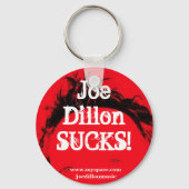 Sleutelhanger Joe Dillon SUCKS! (Voorkant)