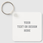 sleutelhanger - Jouw tekst of ontwerp toevoegen (Voorkant)