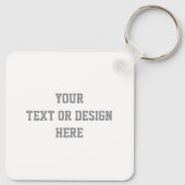  sleutelhanger - Jouw tekst of ontwerp toevoegen (Achterkant)