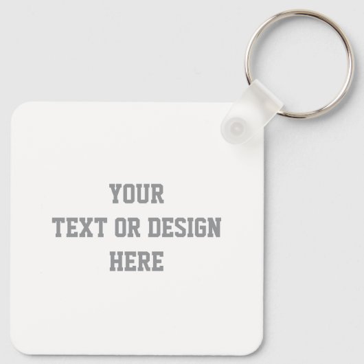 sleutelhanger - Jouw tekst of ontwerp toevoegen (Achterkant)