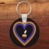 Sleutelhanger kaars in een regenboog (Voorkant)