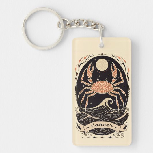 Sleutelhanger Kanker Hemelse Dierenriem Kunst (Voorkant)