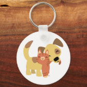 sleutelhanger kat & Doggy cartoon (Voorkant)