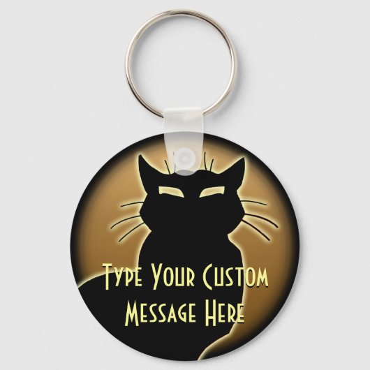 Sleutelhanger Kat Kattengeschenken Gepersonaliseer (Voorkant)