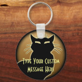 Sleutelhanger Kat Kattengeschenken Gepersonaliseer (Voorkant)