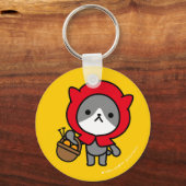 Sleutelhanger - Kat - OrangeBack (Voorkant)