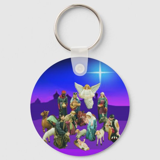 Sleutelhanger kerst-antivatyscène (Voorkant)